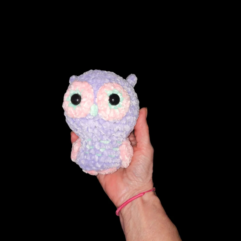 Plush Security Pet Crochet Handmade Stuff Chenille Owl